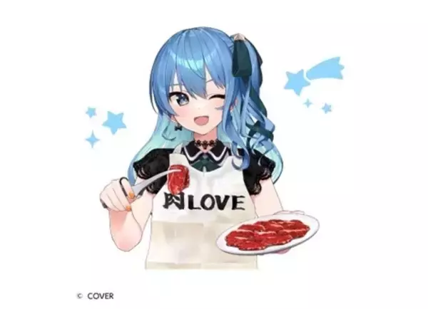 【牛角】VTuber「星街すいせい」とコラボ! グッズ付き限定メニューやポイントをためてもらえる特典も