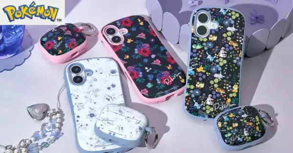 ポケモン×上品な花柄のスマホケース＆AirPodsケース、iFaceから