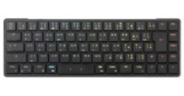プリンストン、日本語配列の超薄型65%メカニカルキーボード「AirOne Pro」