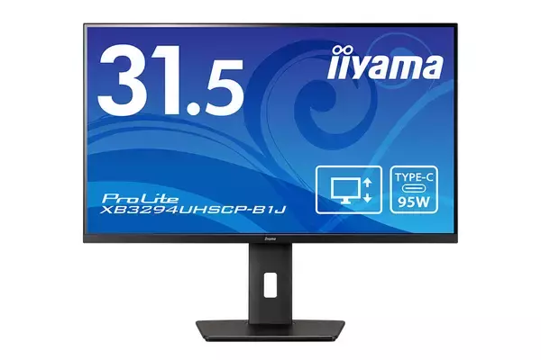 マウスコンピューター、31.5型4K液晶ディスプレイ「ProLite XB3294UHSCP-B1J」