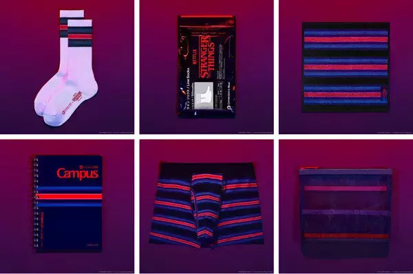 【ストレンジャー・シングス】ファミマのコンビニエンスウェアコラボ第3弾 - ソックス、タオル、メッシュポーチなどが登場