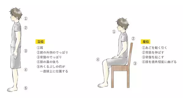 「良い姿勢をキープして痛みを改善！ 腰痛改善トレーニング」の画像