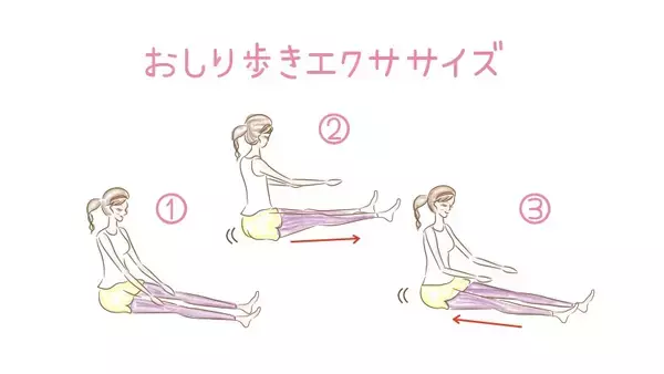 おしり歩きで下半身引き締め