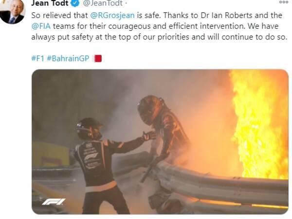 ｆ１ 大クラッシュ 炎上事故から生還したグロジャン 炎の中から脱出できた 理由 とは 年12月2日 エキサイトニュース