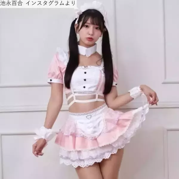 “元アイドル”29歳レースクイーンにネット衝撃　ミニスカのメイドコス姿が「スタイル抜群」「可愛すぎる」