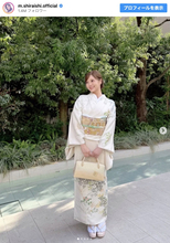 白石麻衣、着物姿に絶賛の声「美しさ国宝級」「美の女神」