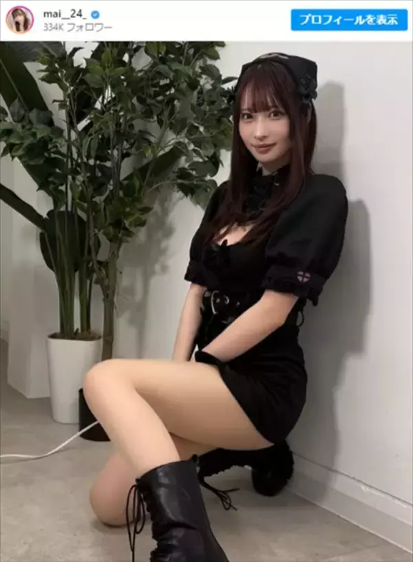 SNSで大人気の“日本一美しいドラマー”、“ミニスカ黒ナース”コスに騒然「ドキドキしちゃいます」