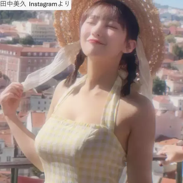 令和のグラビアクイーン・田中美久、開放的な姿で“美プロポーション全開”「可愛すぎる」