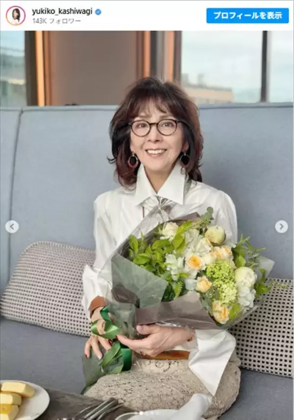 【母の日】柏木由紀子78歳、娘たち2人と美しい3ショット「幸せな時間でした」