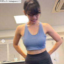 時東ぁみ38歳「下半身攻めてもらったので、顔が険しい」　トレーニングショットに反響