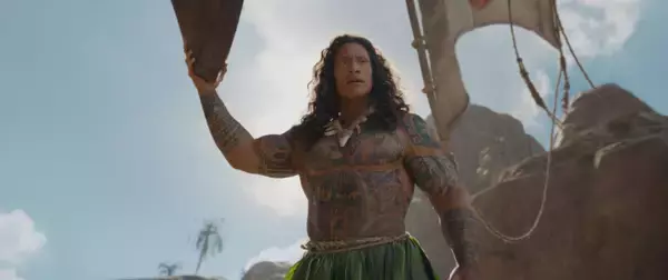 ドウェイン・ジョンソン、筋肉バキバキ！　『モアナ』実写版マウイ登場シーンが初公開