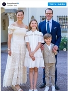 スウェーデン王室ヴィクトリア皇太子の誕生日フォト　エステル王女＆オスカー王子がすっかり成長