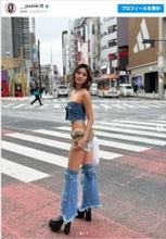 “世界で最も美しい顔100人”林ゆめ、ギャル姿で美脚あらわに反響「めちゃくちゃ可愛い」