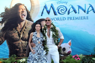 ドウェイン・ジョンソンら豪華キャストが集結！　実写『モアナと伝説の海』ワールドプレミア