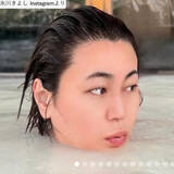 「氷川きよし、温泉を満喫　入浴ショットで美しさ全開！」の画像1