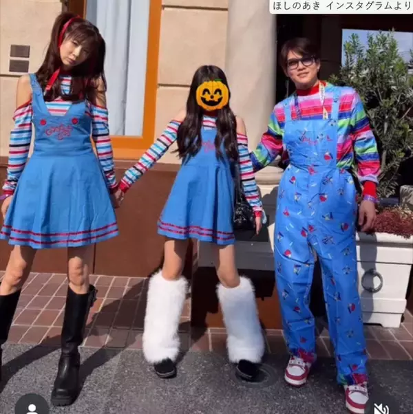 ほしのあき48歳、夫・三浦皇成＆娘と仲良しショット　ミニスカ着用で「若すぎる」「少女にしか見えない」