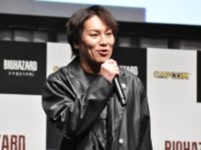 狩野英孝がゾンビとチェンソーを奪い合い「俺のだぞ！」　『バイオハザード レクイエム』完成披露発表会で絶叫