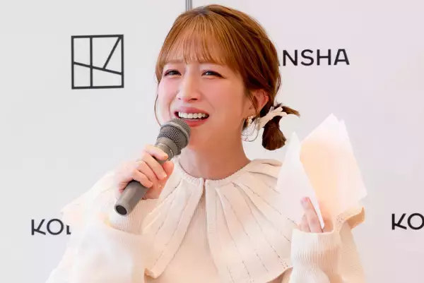 辻希美、第5子出産後初の公の場　長女・希空からのサプライズに涙