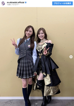 白石麻衣、乃木坂46・梅澤美波との2ショットに反響　「まだまだ現役」「美しすぎる」