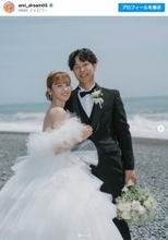 Dream Ami、イケメン夫と念願の挙式　“ゆかりの地”撮影の花嫁姿が話題