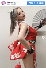 加藤紗里の“不知火舞”コスプレに反響　「すごいスタイル」の声