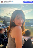 「元NHK・中川安奈アナ、短パンにサンダル姿で実妹とプロ野球観戦　日焼けした姿に反響」の画像1