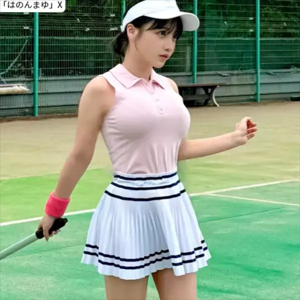 147cm現役アイドル、抜群プロポーションのテニスウェア姿　「すっっごい」「なんでこんなに可愛いの？」とネット衝撃