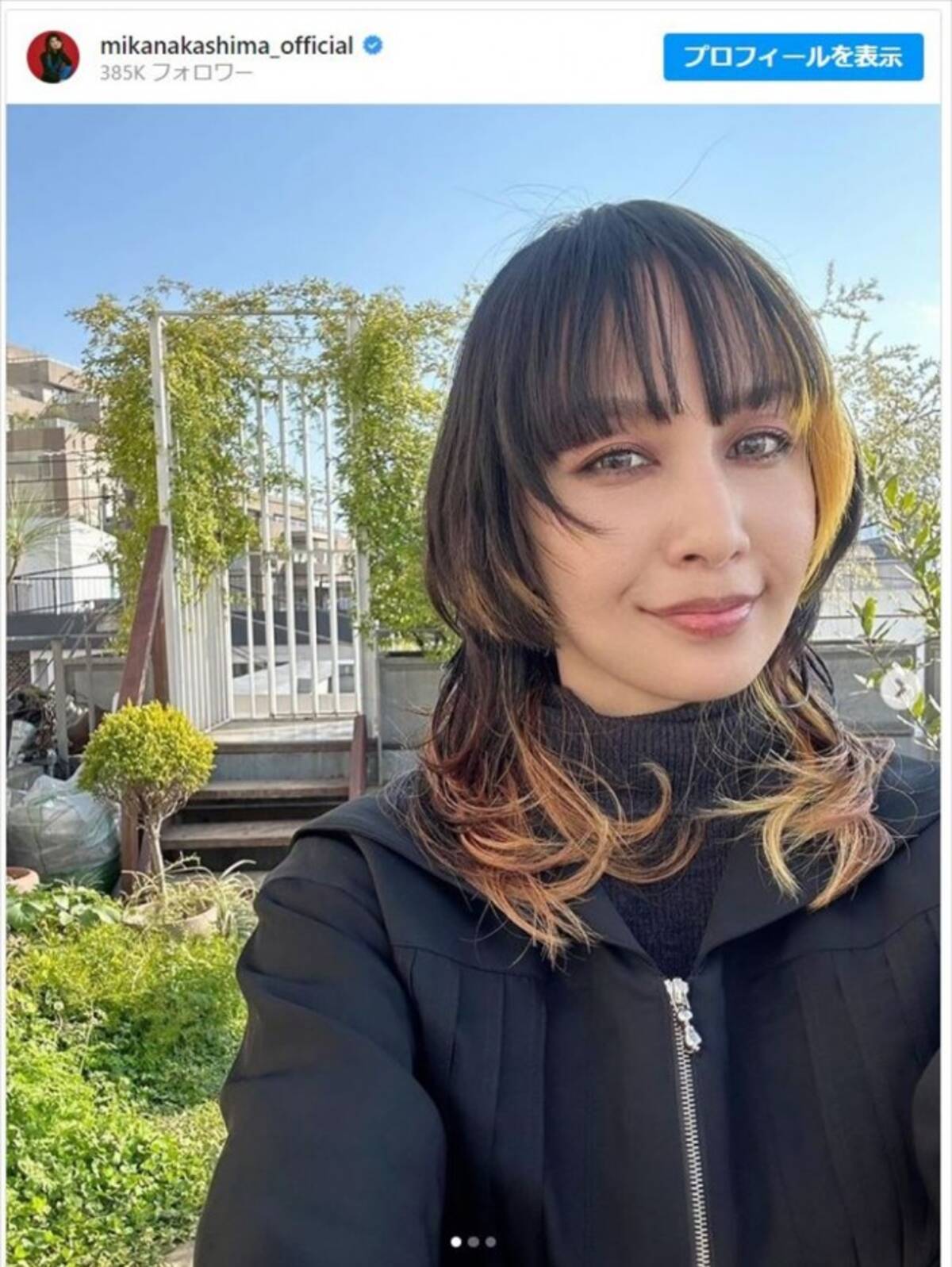 中島 美嘉 ハーフ