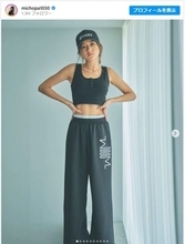 みちょぱ、腹筋に“縦線”くっきり入った美ボディ披露「素敵」「カッコいい」ファン絶賛