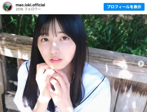 乃木坂46・五百城茉央、制服ショットに反響「圧倒的美少女」　冨里奈央が撮影