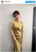 出川ガールズ美女、背中ざっくりゴージャスなドレス姿に反響