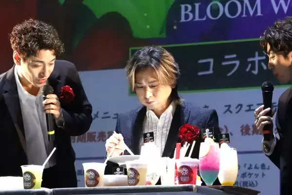 堂本光一、“生姜焼き”の試食に箸が止まらず　ふぉ～ゆ～と東京ジョイポリス降臨でわちゃわちゃトーク