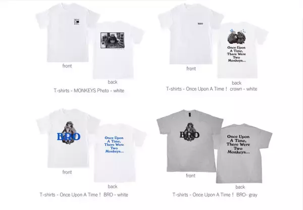 仲野太賀×阿部裕介 写真展開催記念Tシャツ発売決定！　偶然出会った“二匹の猿”の写真をデザインに採用