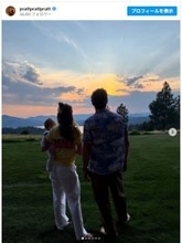 クリス・プラット、感謝祭に珍しく子どもたちとのショット公開　義父はアーノルド・シュワルツェネッガー