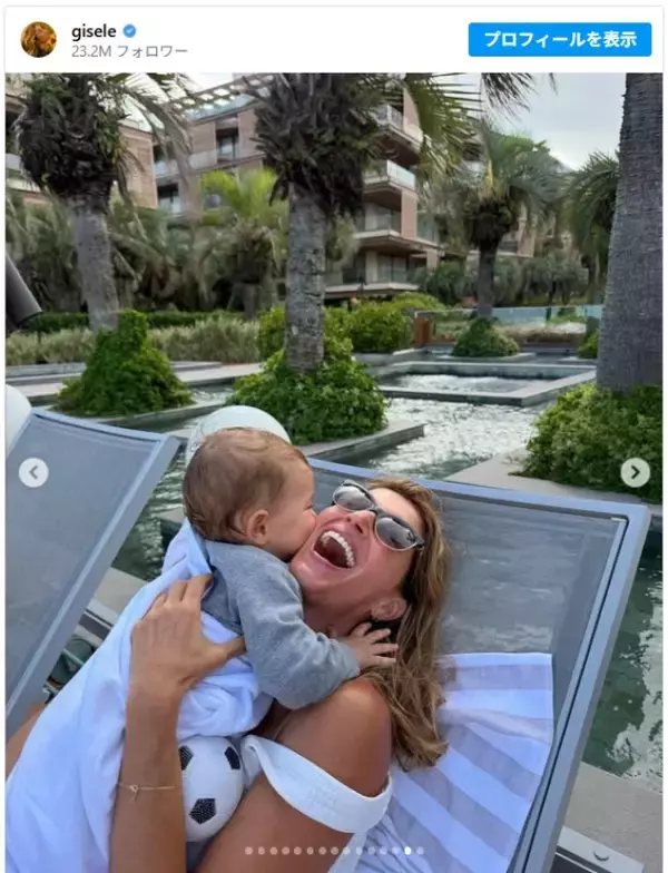 45歳のジゼル・ブンチェン、昨年誕生した赤ちゃんの写真をシェア　柔術トレーナーと12月に再婚