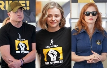 全米映画俳優組合ストライキにスターが集結　クロエ・モレッツ、ジェシカ・チャステイン、ブレンダン・フレーザーら