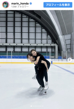 本田真凜、妹・望結22歳の誕生日を祝福　“パートナー”宇野昌磨も映り込む3ショットも