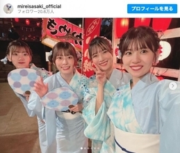 日向坂46佐々木美玲・東村芽依・河田陽菜・松田好花　浴衣姿のMVオフショット公開