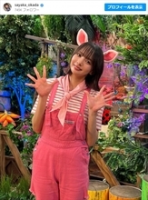 “役満ボディー”岡田紗佳　子豚コスプレに「可愛い過ぎんぞぉ～」「癒される」