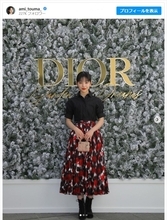 當真あみ17歳、ディオールのイベントで美しい姿を披露「グレート」「大人っぽくってカッコイイ」