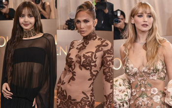 ジェニファー・ロペス＆BLACKPINKリサ＆ジェニファー・ローレンス、シアーな大胆ドレスで競演