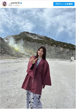 “世界で最も美しい顔100人”林ゆめ、かわいらしい浴衣姿　足湯でリラックス姿も披露
