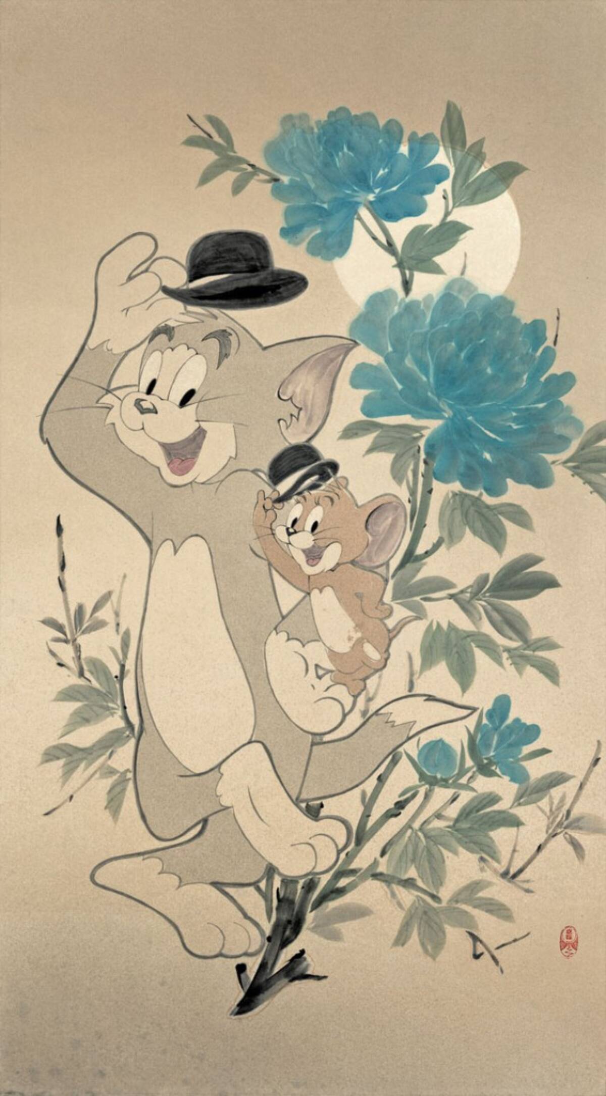 人気アニメ トムとジェリー が超絶キュートな水墨画に 13年12月27日 エキサイトニュース