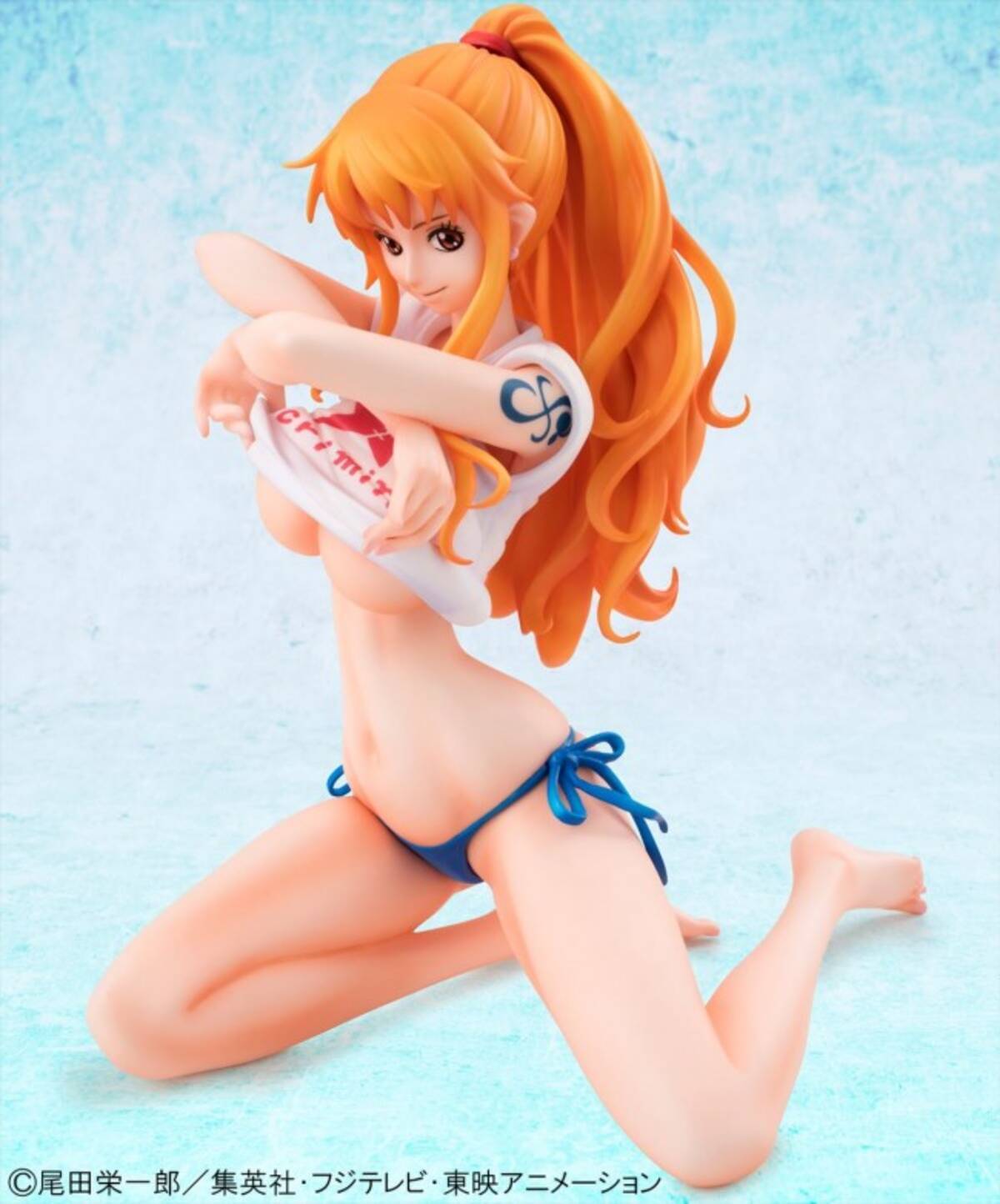 ワンピース ナミ セクシー過ぎるフィギュア発売 水着に着替える瞬間を立体化 16年2月14日 エキサイトニュース