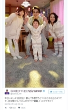 小泉今日子、パジャマ姿の家族写真ショットで太ももチラ見せ