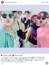 岡井千聖、元℃-uteメンバーとの“卒業旅行”ショット公開「水着はかなり攻めました」