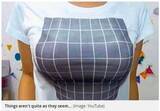 「着るだけで巨乳に？ 日本発“トリックアートTシャツ”が海外でも話題」の画像1