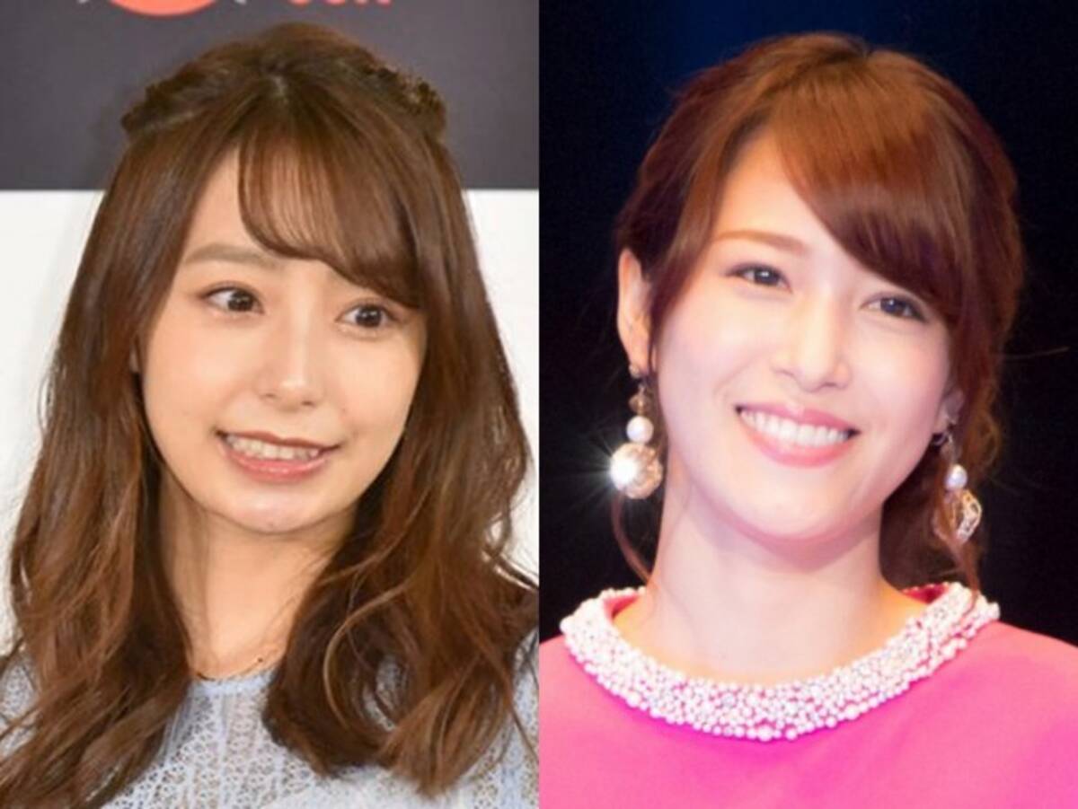 宇垣アナ 鷲見アナ 美人アナ 2ショット 可愛い 最強 ファンほれぼれ 19年11月12日 エキサイトニュース