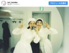 上坂樹里、見上愛との『風、薫る』オフショット公開　「素敵な写真」「可愛い」