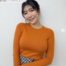 170cm“美しすぎる気象予報士”穂川果音、ニット姿が「スタイル抜群」「可愛いすぎ」　スカートにも絶賛の声